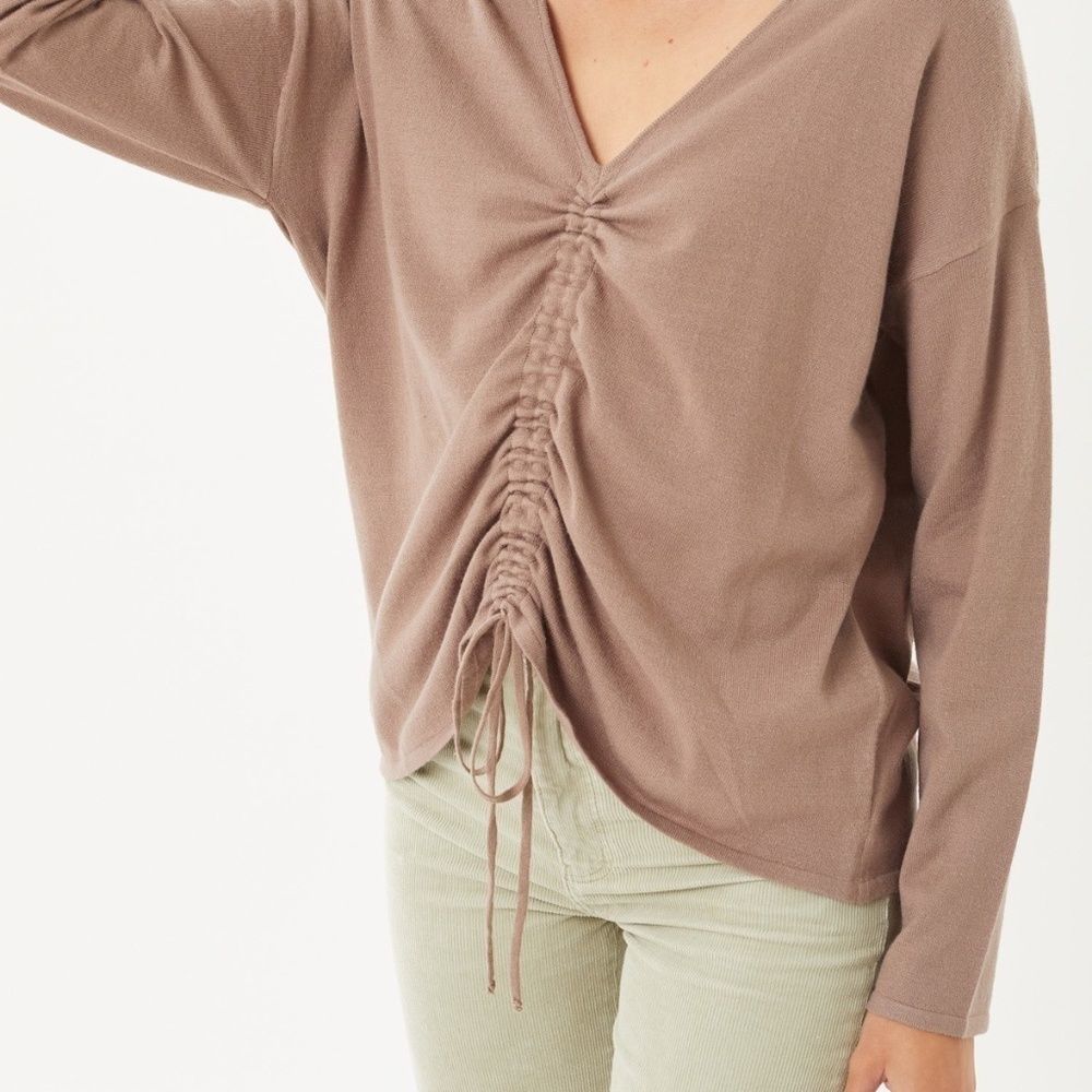 Drawstring Ruched Top - Picture 2 of 3